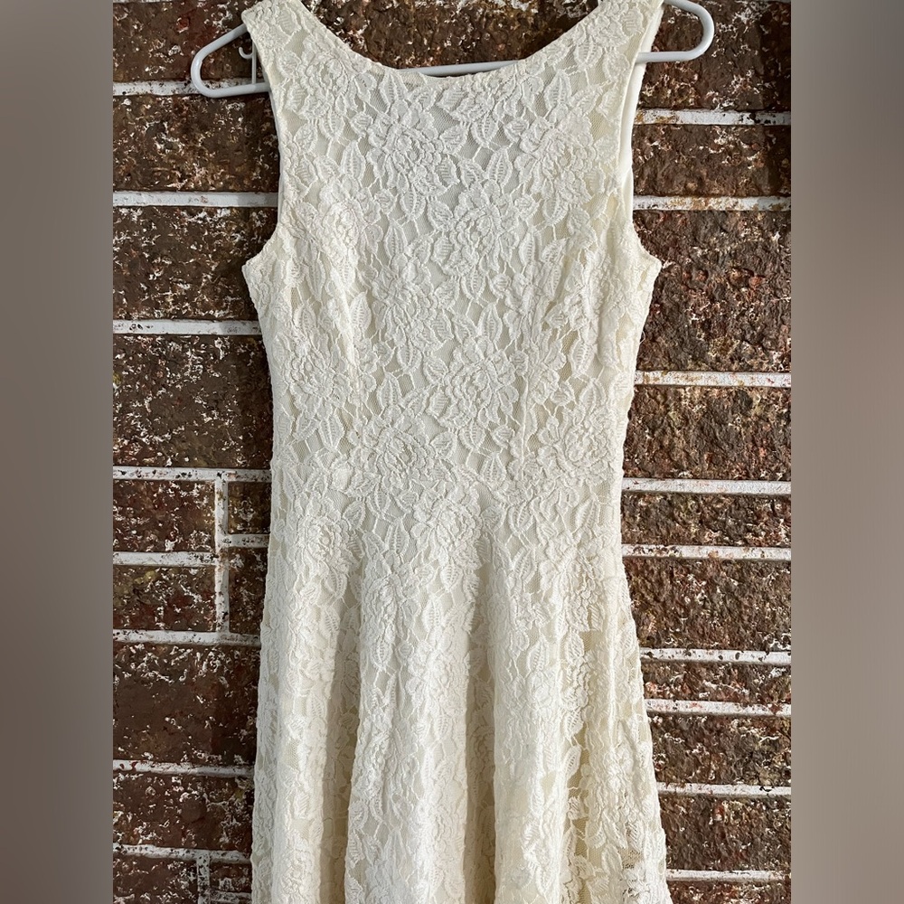 White floral dress